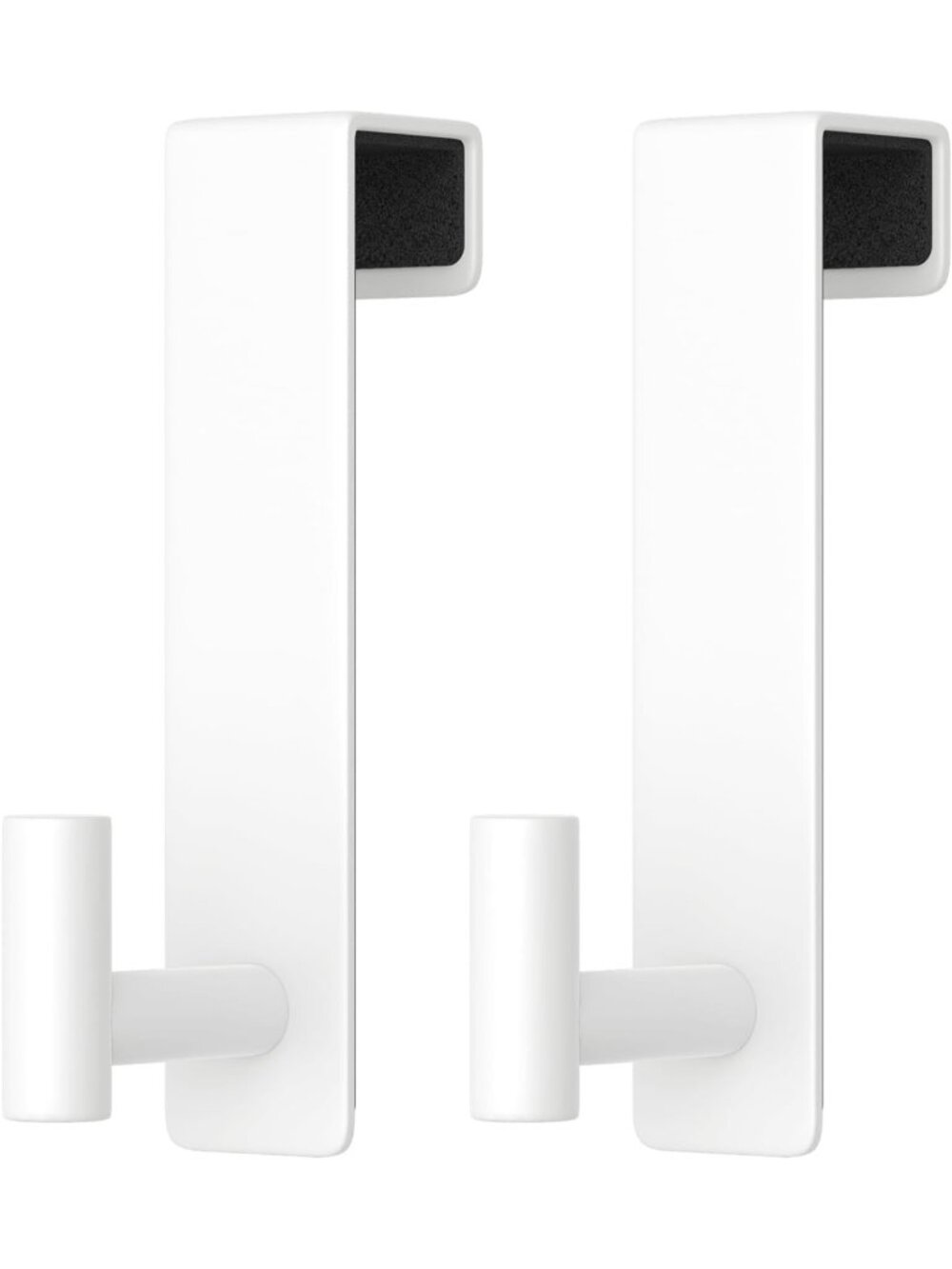 2-Pack Stainless Steel Over Door Hooks - Rustproof, Easy Install Towel Organizer